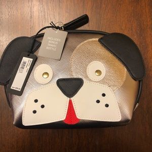 NWT Puppy Face Cosmetic  Bag